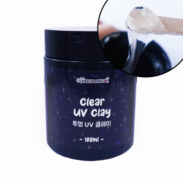 대용량 투명 UV 클레이 100ml / 레진 점토, 엠보젤 쪼물젤 네일아트, 레진아트