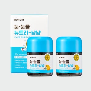 보호리 눈 눈물 뉴트리냠냠 2.0 2개 90g 강아지 눈곱 눈물 자국 냄새 간 루테인 영양제