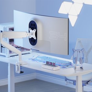 엔산마운트 HE-15 모니터암 고중량 메커니컬 스프링 싱글 거치대