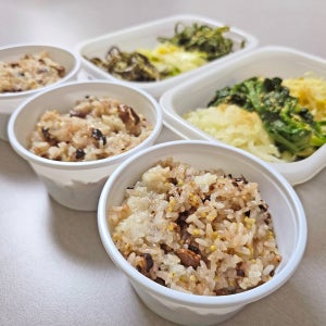 건강한 잡곡밥과 향긋한 나물 구성 오곡밥 세트(냉동)