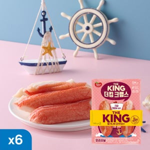 동원 더킹 크랩스 오리지널 냉장 맛살 간식 140g 6개