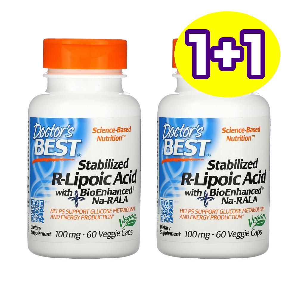 닥터스베스트 스테빌라이즈 알파리포산 바이오인핸스드 Na-<b>RALA</b> 100mg 60정 2개