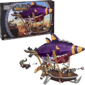 메가블럭 월드 오브 워크래프트 고블린 비행선 블록 피규어 굿즈 빌딩 플레이세트 310피스