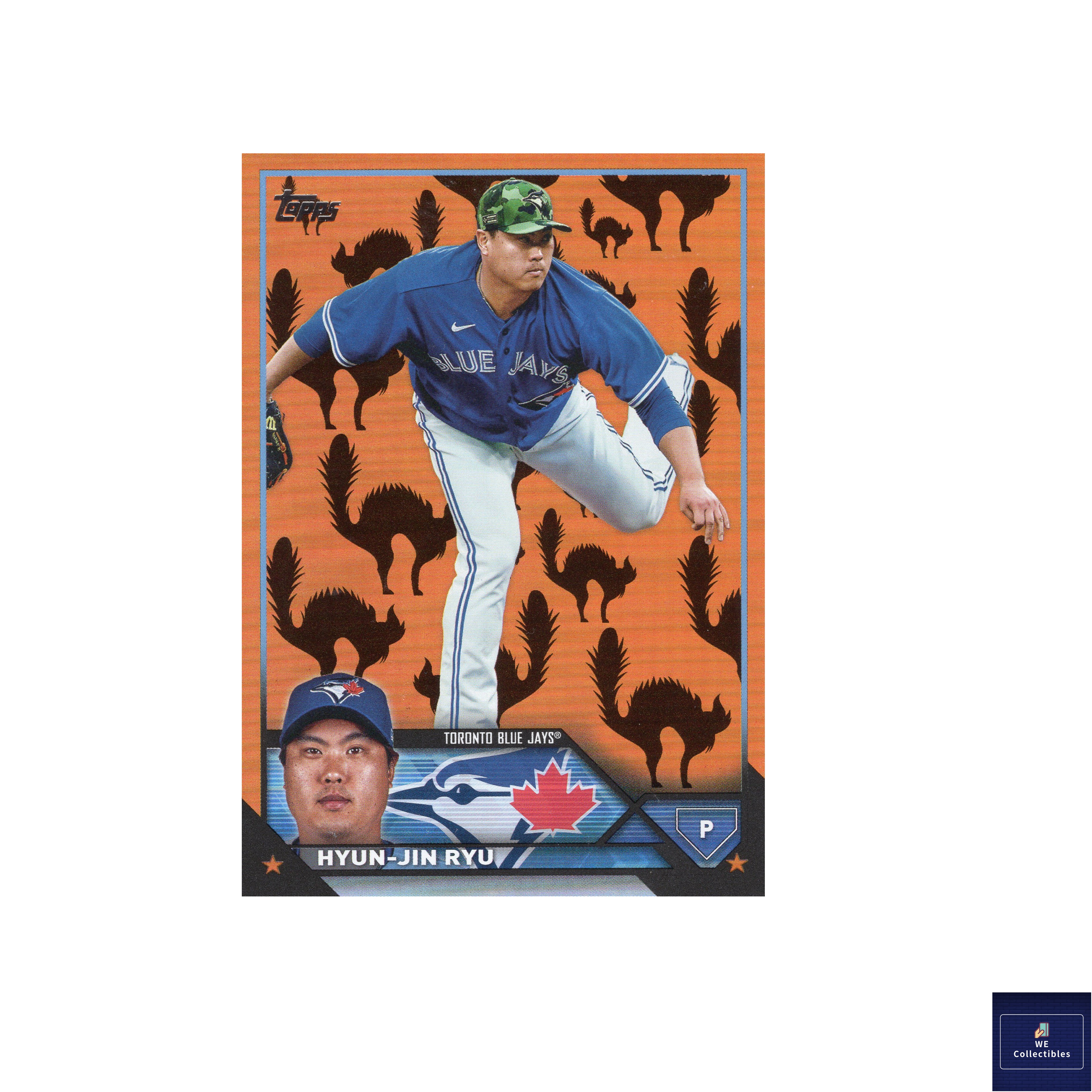 류현진 야구카드 탑스 10장한정 블랙캣 2023 MLB카드 한화 3831