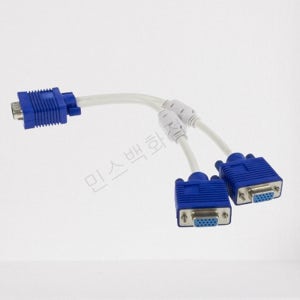 Y형 듀얼RGB케이블 모니터 2대 DSUB