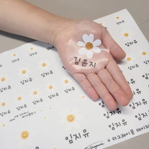 네임스티커 방수 이름표 어린이집 준비물 시그니처B투명