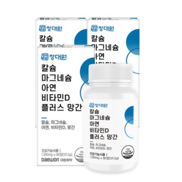 <b>장대원 칼슘 마그네슘 아연 비타민D 플러스 망간</b> 9개월분