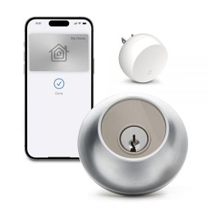 Level Lock+ Connect Wi Fi Smart Lock Plus APPLE 호환 Home Keys Remotely Control from Anywhere In 새틴 크롬