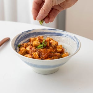 일본 덮밥 국수 라면 우동 면기 도자기 그릇 나루토 블루 소면기