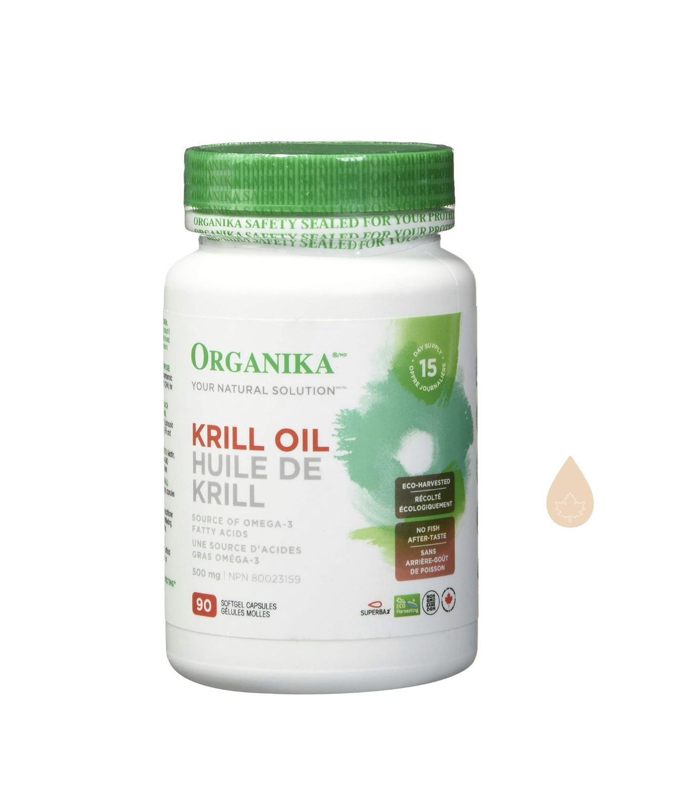 Organika Krill Oil 남극 크릴 오일 DHA+EPA <b>오메가3</b> 지방산 90캡슐