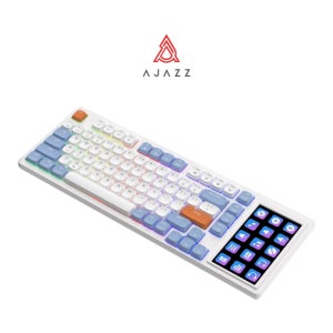 AJAZZ AKP815 터치스크린 디스플레이 텐키리스 기계식 유선 키보드