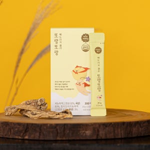 [3+1] 짜먹는 배도라지 젤리 또랑또랑 / 어린이 간식 환절기 건강 도라지 배즙 300g, 4개