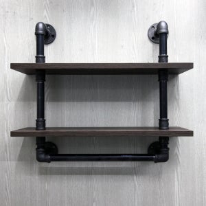 빈티지 파이프 벽 선반 다용도 미니 선반