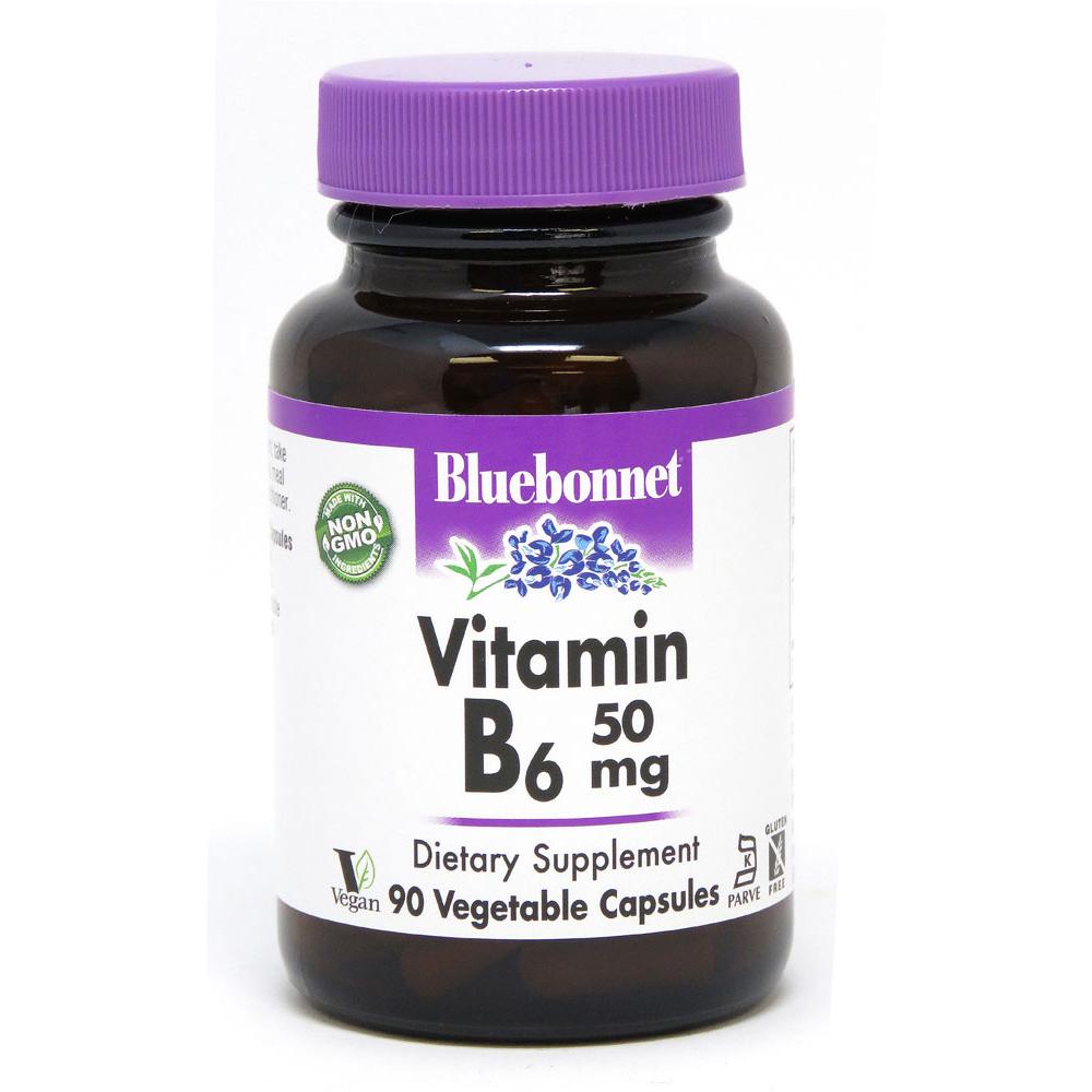 Bluebonnet Nutrition <b>비타민 B6</b> 50mg 90캡슐