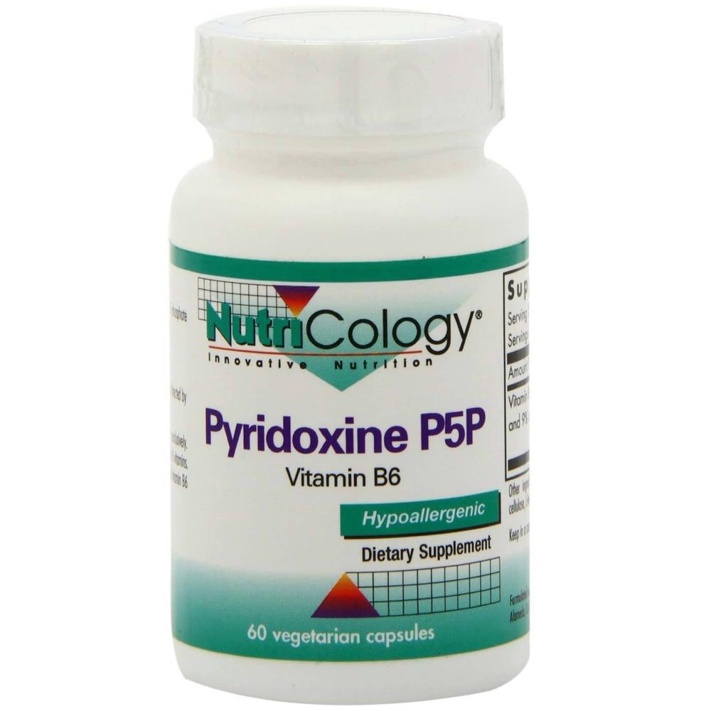 NutriCology 뉴트리콜로지 피리독신 P5P <b>비타민 B6</b> 60캡슐