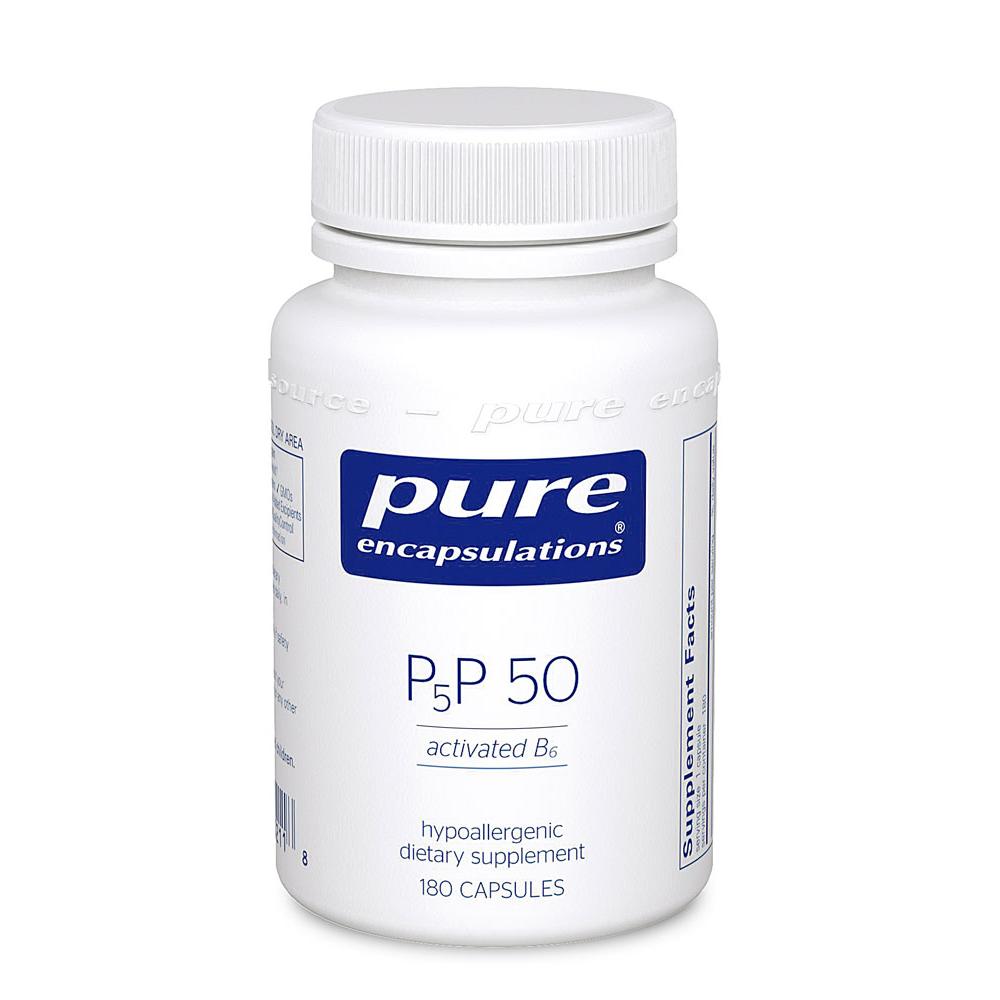 Pure Encapsulations P5P 50 액티베이티드 <b>비타민 B6</b> 180캡슐