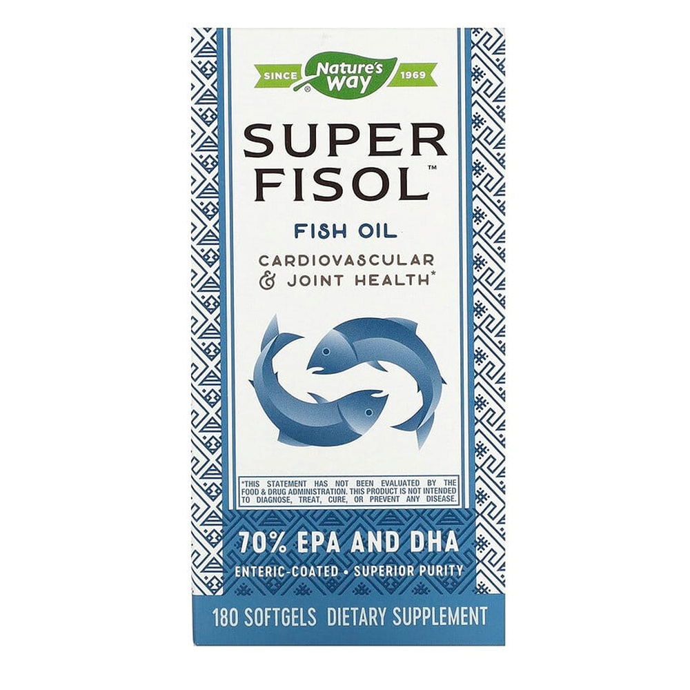 네이처스 웨이 Super <b>Fisol 피쉬오일</b> 180정 한통