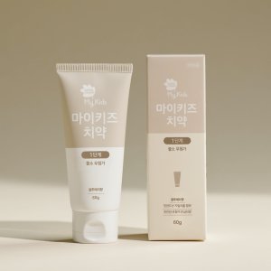 그린핑거 마이키즈 치약 1단계 60g X 1EA / 불소무첨가,구강케어,충치예방,양치습관,유아,어린이,아기,키즈,불소,무불소