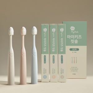 그린핑거 마이키즈 칫솔 3단계 6개 X 1EA / 6세이상,구강케어,양치습관,충치예방,유아,어린이,아기,키즈,불소,무불소