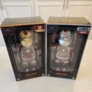 해피쿠지 베어브릭 아이언맨 2체 400% 마크5 라스트상+마크85 SP상