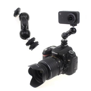 듀얼볼헤드 핫슈볼헤드 조명마운트 카메라 DSLR 삼가개