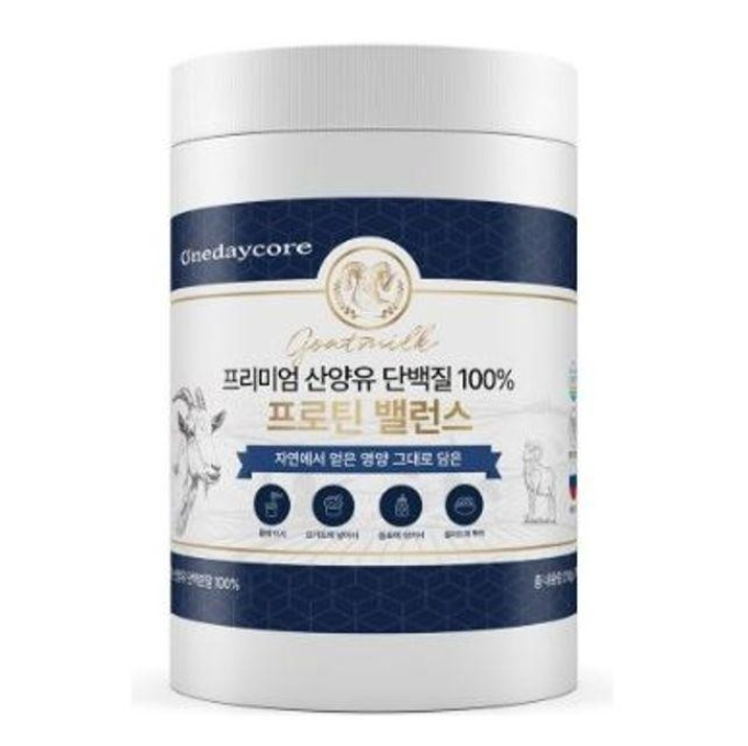 <b>원데이</b>코어 프리미엄 산양유<b>단백질</b> <b>프로틴</b> <b>밸런스</b> 100퍼센트 210g