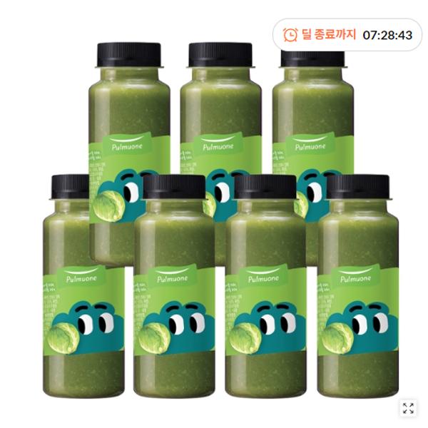 <b>풀무원</b> 프레시업 양배추천해 탑티어 마시는 채소 과일 야채 비타민 <b>헬스</b> 습관 생즙 신선 아침 190ml 7개 1세트