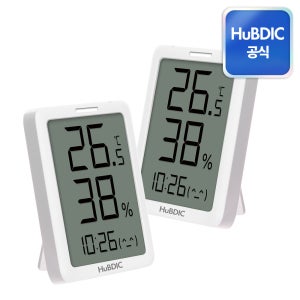 휴비딕 디지털 정밀 벽걸이 온습도계 시계 탁상형 체감온도 HT-7 Pro