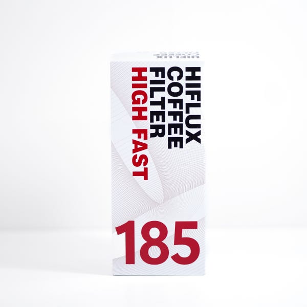 [커피필터] 하이플럭스 하이패스트 웨이브 185 커피필터, 칼리타 호환 1-4인용, 60매