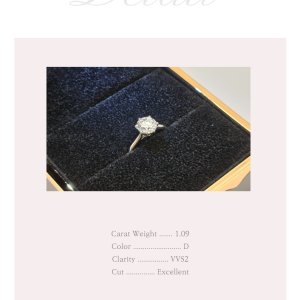 1캐럿 다이아몬드 반지 프로포즈링 예물반지 대여 렌탈 (오픈가)