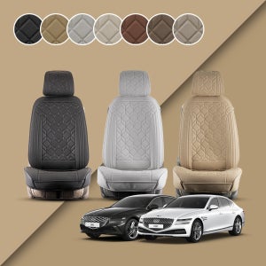 벤딕트 G80 시트 제네시스 페이스리프트 호환 커버 방석 가죽 1인 독립시트 일체형1P