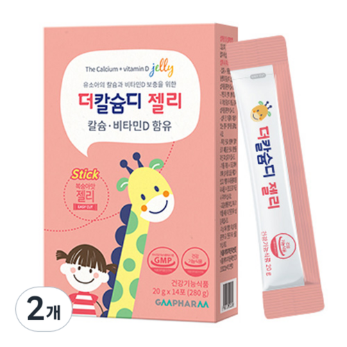 지엠팜 <b>더칼슘디 젤리</b> 14p 280g 2개