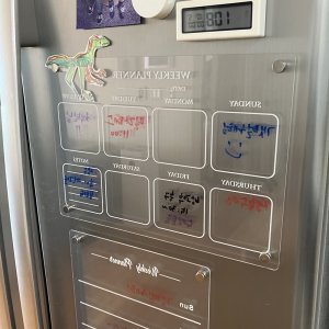 붙이는자석보드 가정용칠판 투명 냉장고 마그네틱