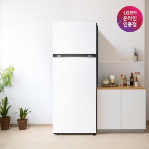 LG 일반냉장고 오브제컬렉션 D463MHH33 461L (크림화이트/메탈) 소형 원룸 오피스텔 미니 2도어 냉장고