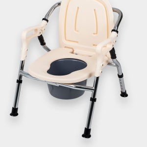 병원용 가정용 고급형 환자 변기의자 이동변기 우레탄 시트 HM202 팔걸이