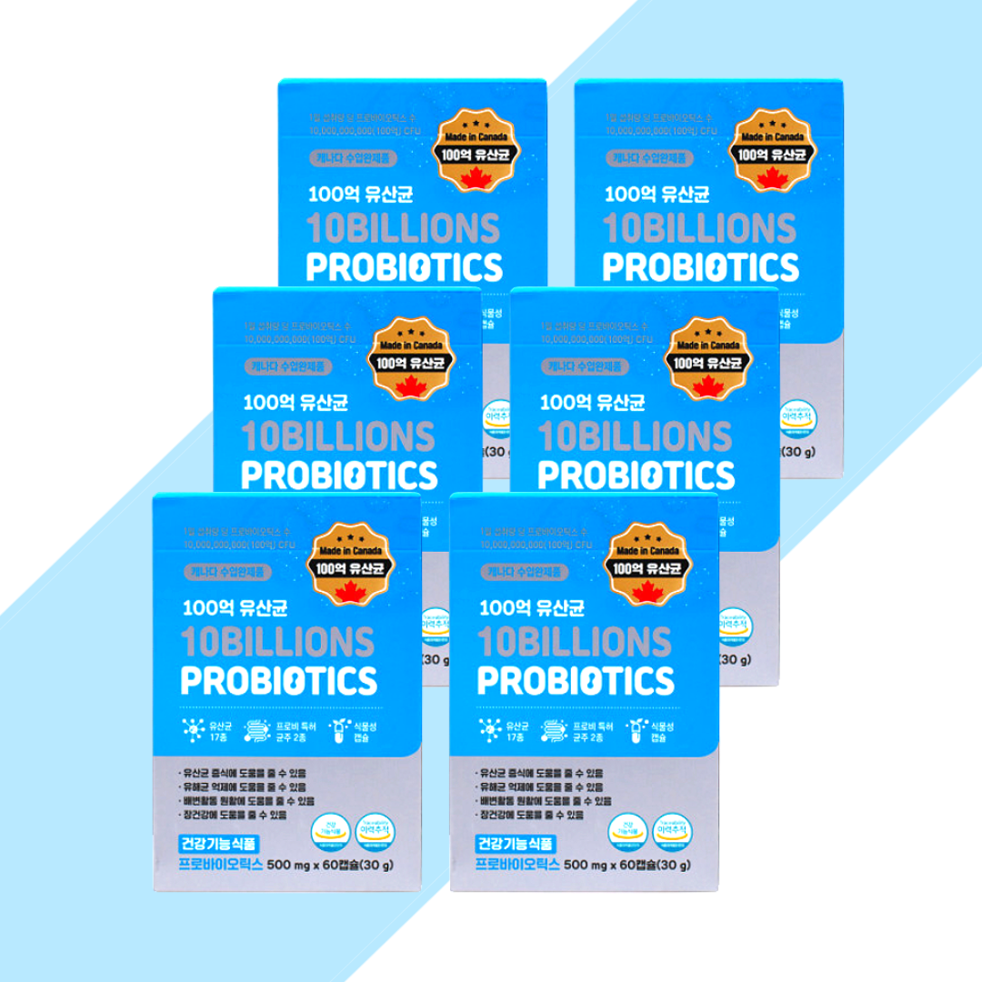 <b>GNM</b>자연의품격 100억 프로바이오틱스 6박스 유산균 <b>프락토올리고당</b> 조정석 프로비