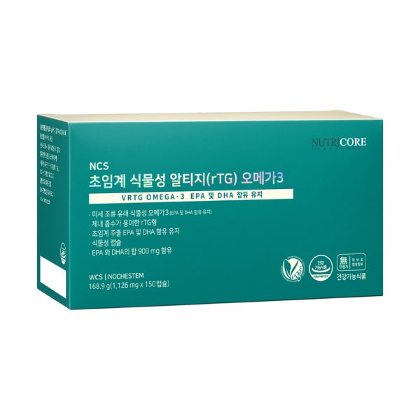 [5개월] 뉴트리코어 WCS 초임계 식물성 알티지(RTG) 오메가3