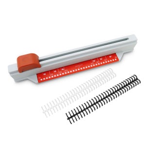 에듀플레이어 슬라이드 타공기 EP30H 셀프제본 원형 30공 펀칭기 천공기+바인더링 4개