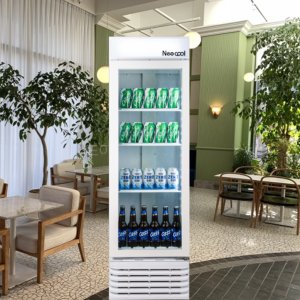 올냉장 쇼케이스 150리터 슬림 소형 냉장고 업소용 가정용 카페 SK-200RF 화이트