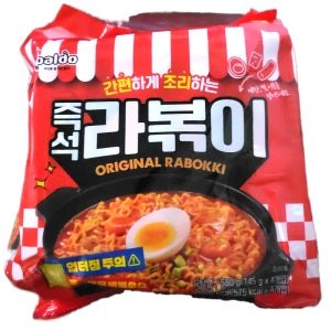 팔도 즉석 라볶이 봉지라면 145g 4입 4개