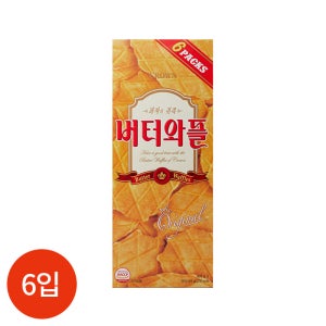 크라운 버터와플 135g x 6개입