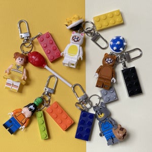 레고키링 캐릭터 에어팟 열쇠고리 부자재 자동차키 액세서리 만들기 usb