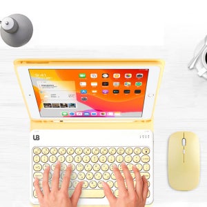 NEW 아이패드프로 6세대 12.9 블루투스 키보드 케이스 [둥근형 키보드 자판]