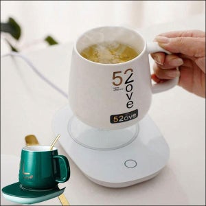 KC인증 따듯한 온도 유지 컵워머 자동중력스위치 보온 컵받침대