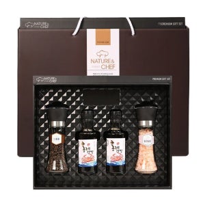 엄마애손 조미료 4종(통후추,핑크솔트,홍게간장) 선물세트