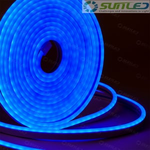 네온 LED바 5m롤 튜브 스트립 블루 12V 24V 면발광 줄조명 플렉시블 DIY 식빵등