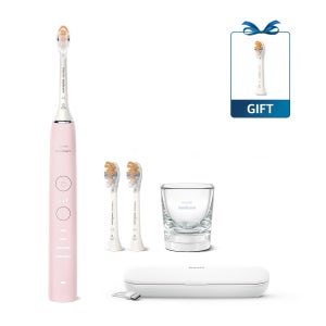 필립스 소닉케어 전동칫솔 올인원 세트 다이아몬드 클린 HX9914 핑크