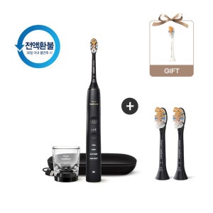 필립스 소닉케어 전동칫솔 올인원 세트 다이아몬드 클린 HX9914 블랙