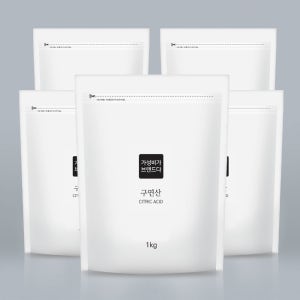 구연산 다목적세제 지퍼백 1kg, 5개