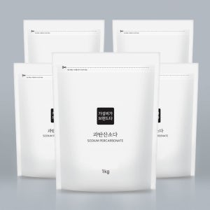 과탄산소다 표백제 지퍼백 1kg, 5개